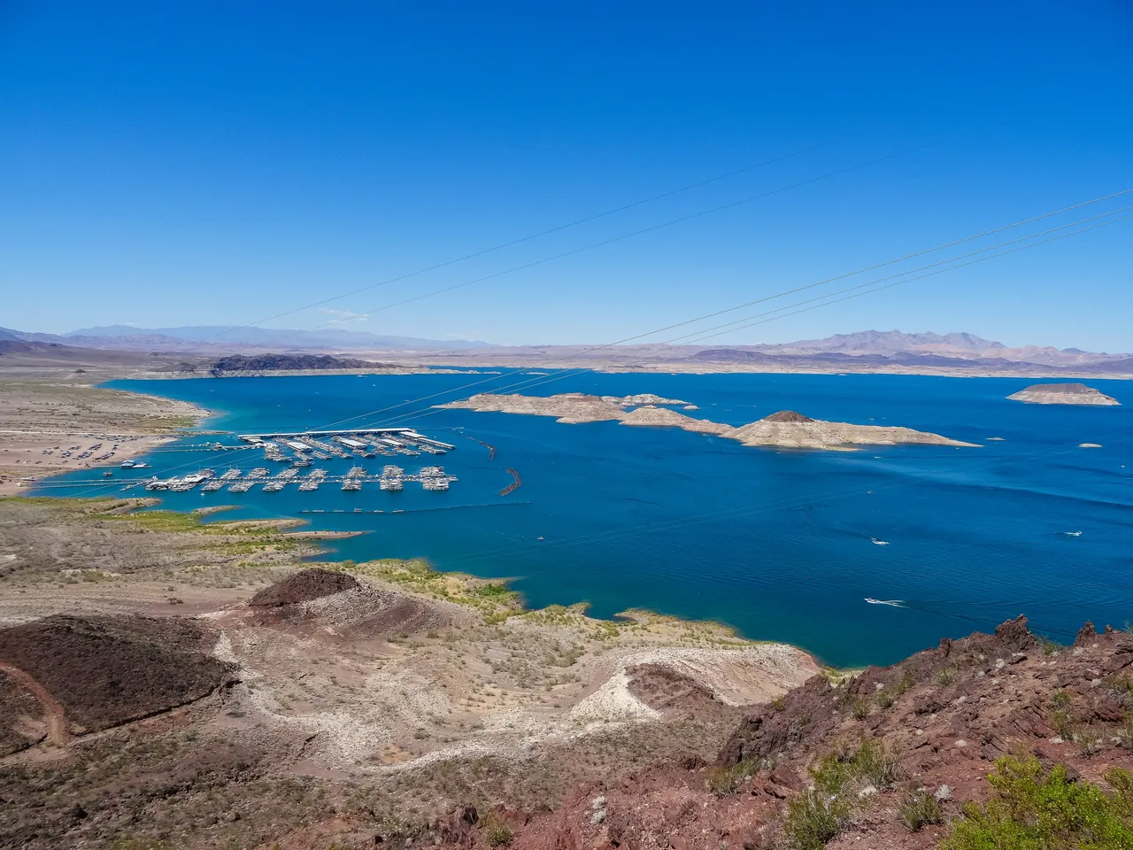 Aerial view of Lake Mead. Photo by Thomas Haas.