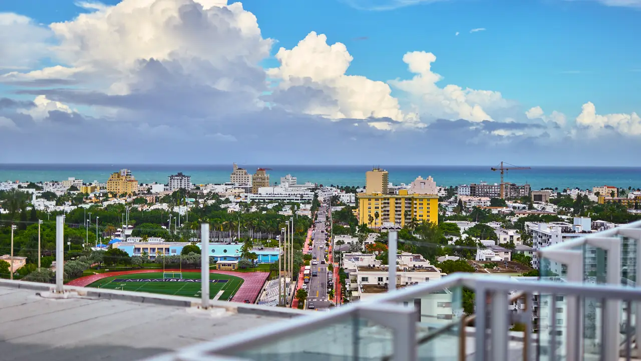 Looking over the city, the ocean in the back. Photo by Cody Nottingham.