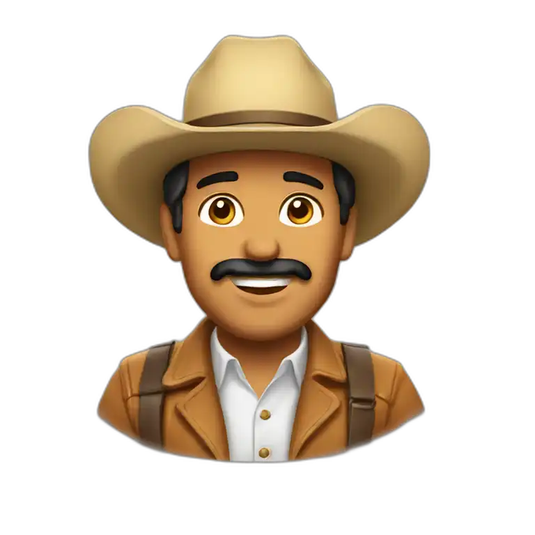 a modern Cuban mambí, fighter against Spaniards, emoji