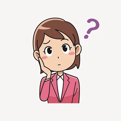 Stylized drawing of a young girl with a questioning expression, symbolizing political confusion and disillusionment